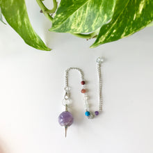 Load image into Gallery viewer, Amethyst Ball Pendulum - Chakra Chain
