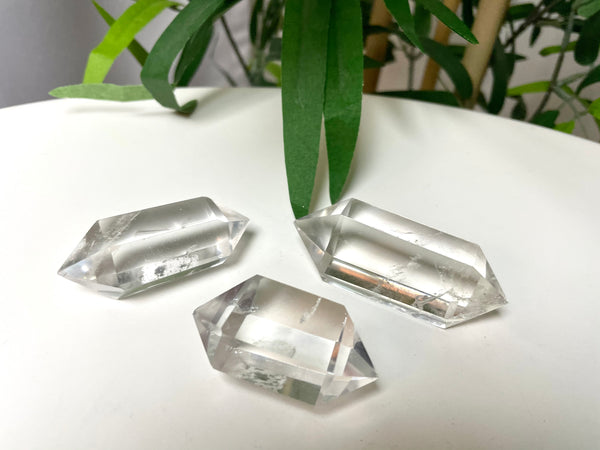 Double Terminated Quartz Crystal - Top Grade - Divine Clarity
