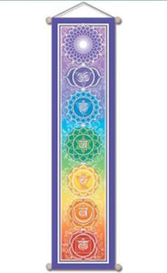 Mandala Banner Long: Chakra 12x48" - Divine Clarity