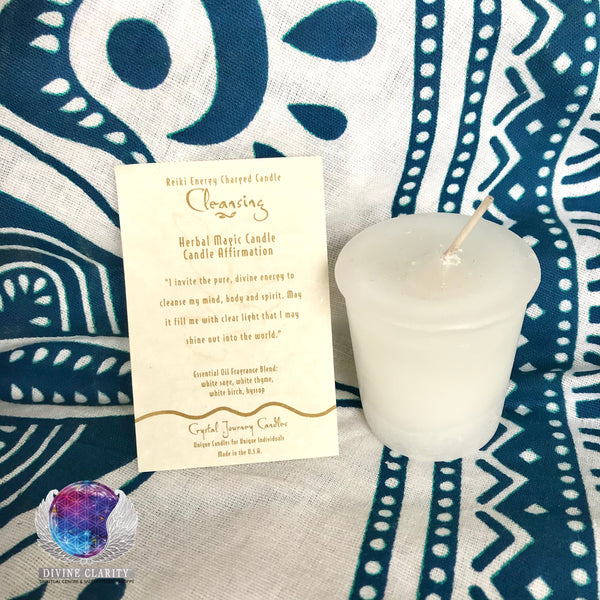 Cleansing Reiki Charged Votive - Divine Clarity