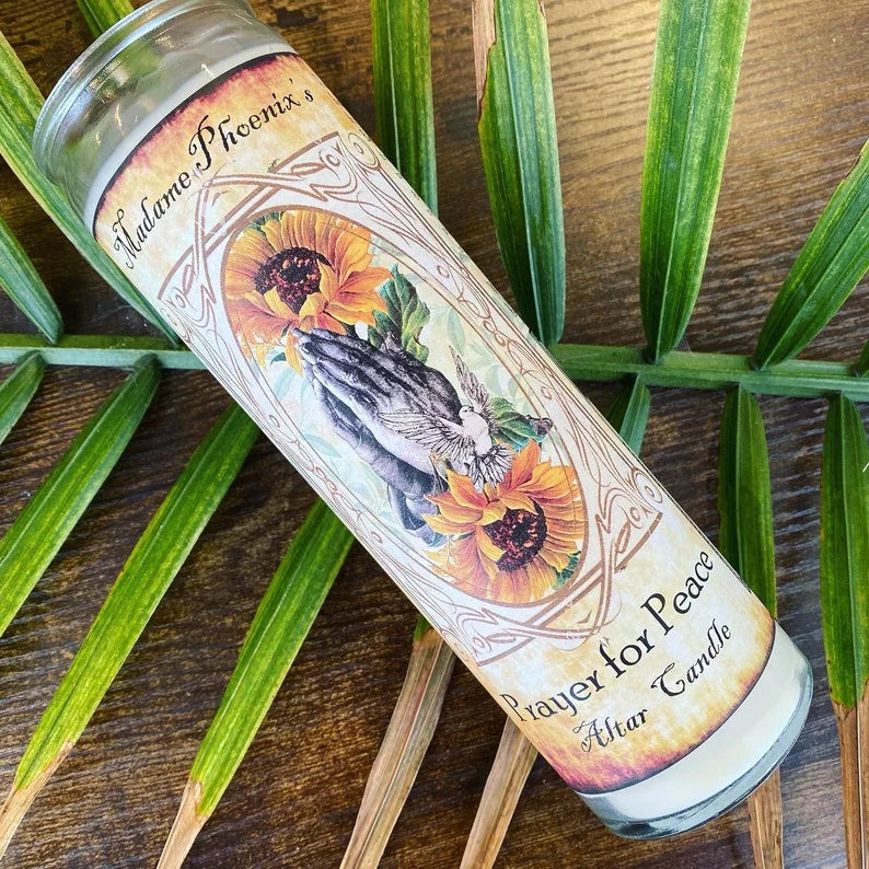 Prayers for Peace Spiritual Altar 7 Day Candle - Madame Phoenix