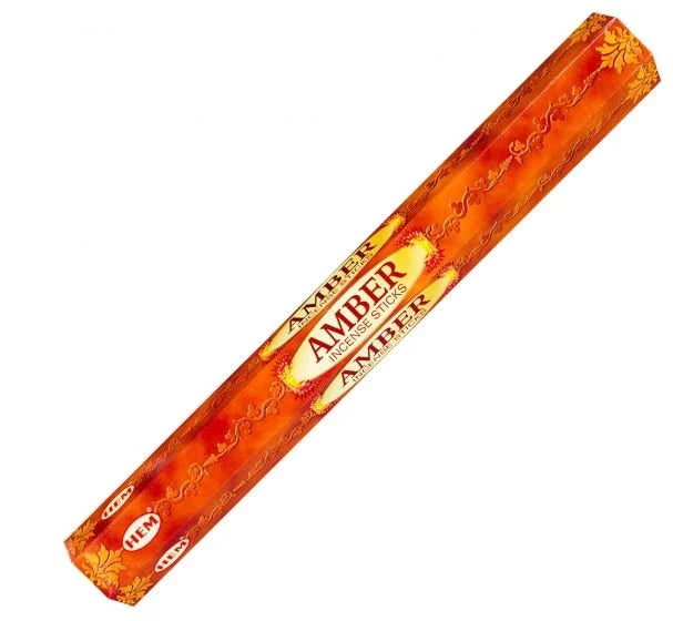 Amber Incense Sticks - HEM Hexagonal - Divine Clarity