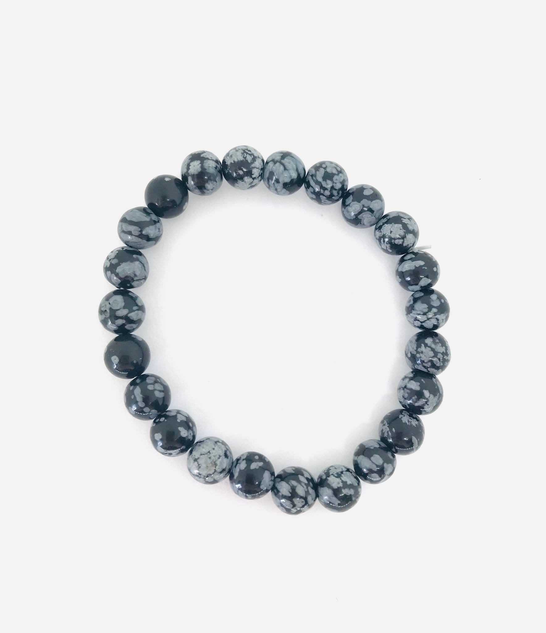 Obsidian Snowflake Bracelet - Divine Clarity