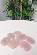 Load image into Gallery viewer, Rose Quartz Thumb Stone/Worry Stone
