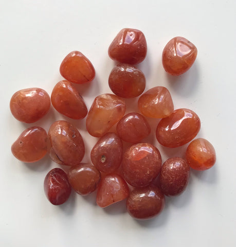 Orange Carnelian Tumbled Stone - Divine Clarity