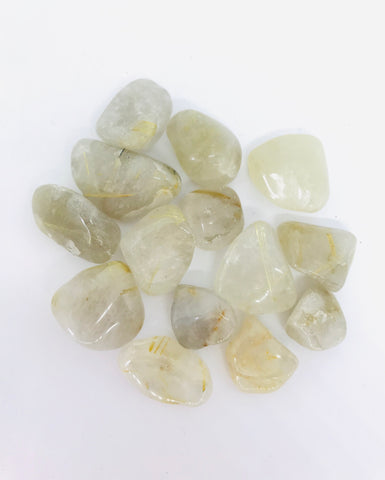 Rutilated Quartz Tumbled - Divine Clarity