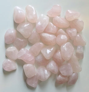 Rose Quartz Tumbled - Grade A - Divine Clarity