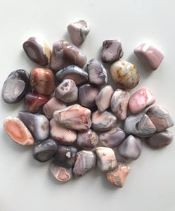 Pink Botswana Agate Tumbled Large - Divine Clarity