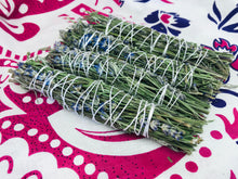 Load image into Gallery viewer, Organic Lavender Smudge Stick 6&quot;
