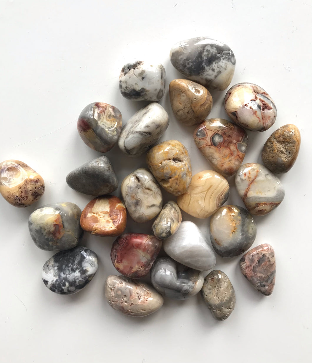Crazy Lace Agate Tumbled