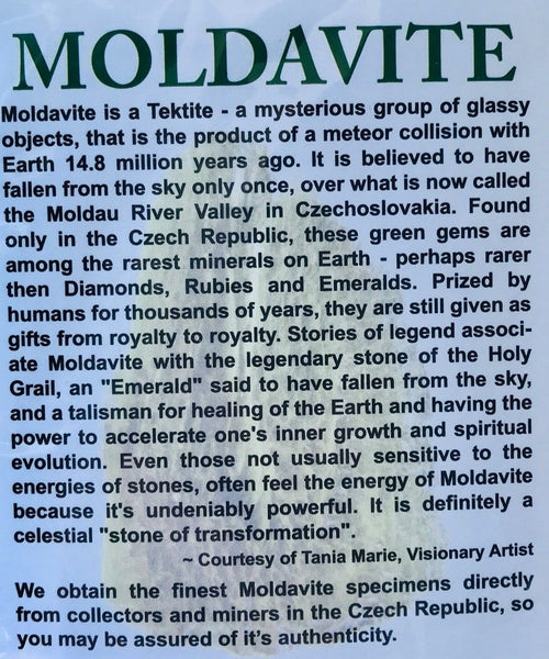 Moldavite Raw Stone (1.79g) - Divine Clarity