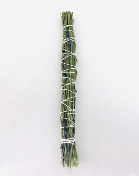 Organic Sweetgrass & Lavender Smudge Stick 8" - Divine Clarity