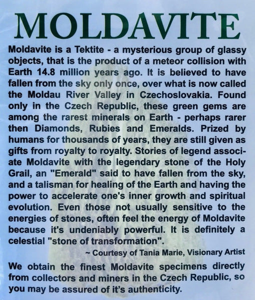 Moldavite Raw Stone (1.63g) - Divine Clarity