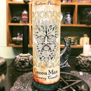 Green Man Forest Spirit Blessing 7 Days Candle - Madame Phoenix
