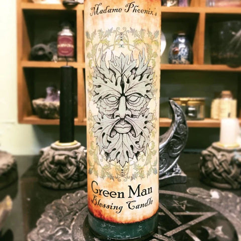 Green Man Forest Spirit Blessing 7 Days Candle - Madame Phoenix - Divine Clarity