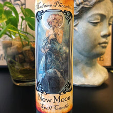 Load image into Gallery viewer, New Moon Ritual Spell 7 Day Candle - Madame Phoenix
