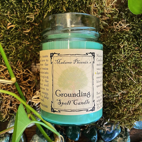 Grounding Ritual Spell Candle 12oz - Madame Phoenix - Divine Clarity