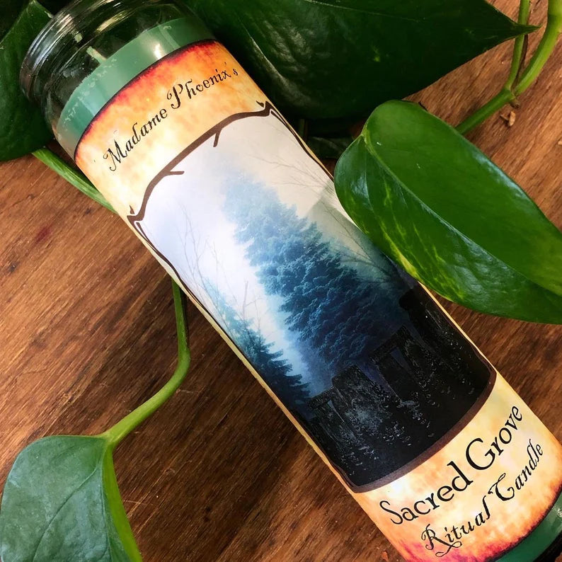 Sacred Grove Forest Magic Spell 7 Day Pillar Candle - Madame Phoenix