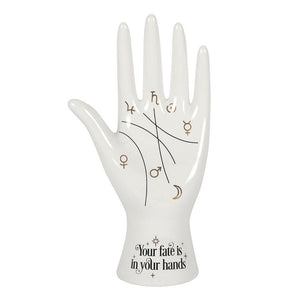 Palmistry Hand Ornament - White - Divine Clarity