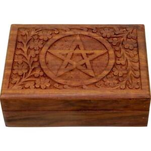 Wood Lined Box - Pentacle - Divine Clarity