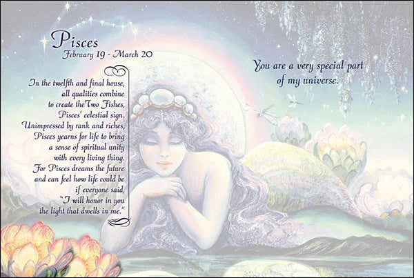 Pisces - Zodiac Greeting Card - Divine Clarity