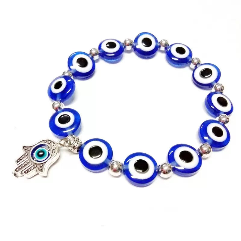 Evil Eye & Fatima Hand Charm Bracelet - Divine Clarity