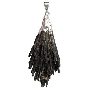 Black Kyanite Pendant - Divine Clarity