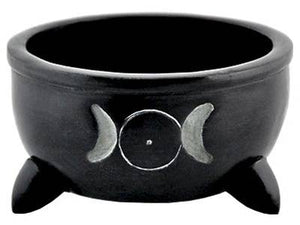 Triple Moon Stone Charcoal Burner Bowl