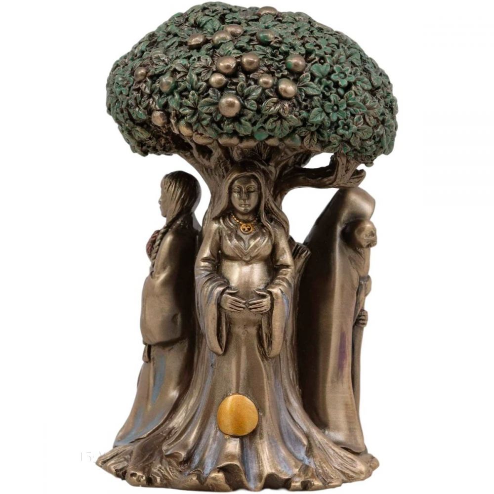 Moon Goddess Tree of Life Statue - Bronze - Divine Clarity