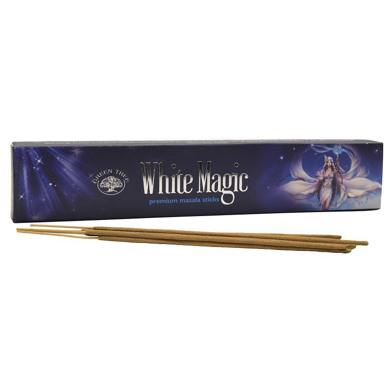 White Magic Incense Sticks - Green Tree - Divine Clarity