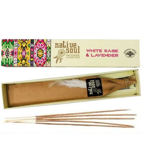White Sage/Lavender Incense Sticks - Native Soul - Divine Clarity
