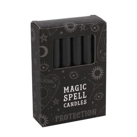 Black Protection Magic Spell Candles - Pack of 12 - Divine Clarity