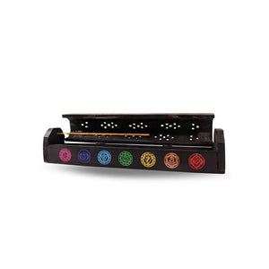 Wood Incense Box with 7 Chakra - Divine Clarity