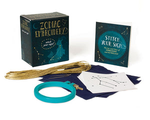 Zodiac Embroidery Kit: Stitch Your Sign - Divine Clarity